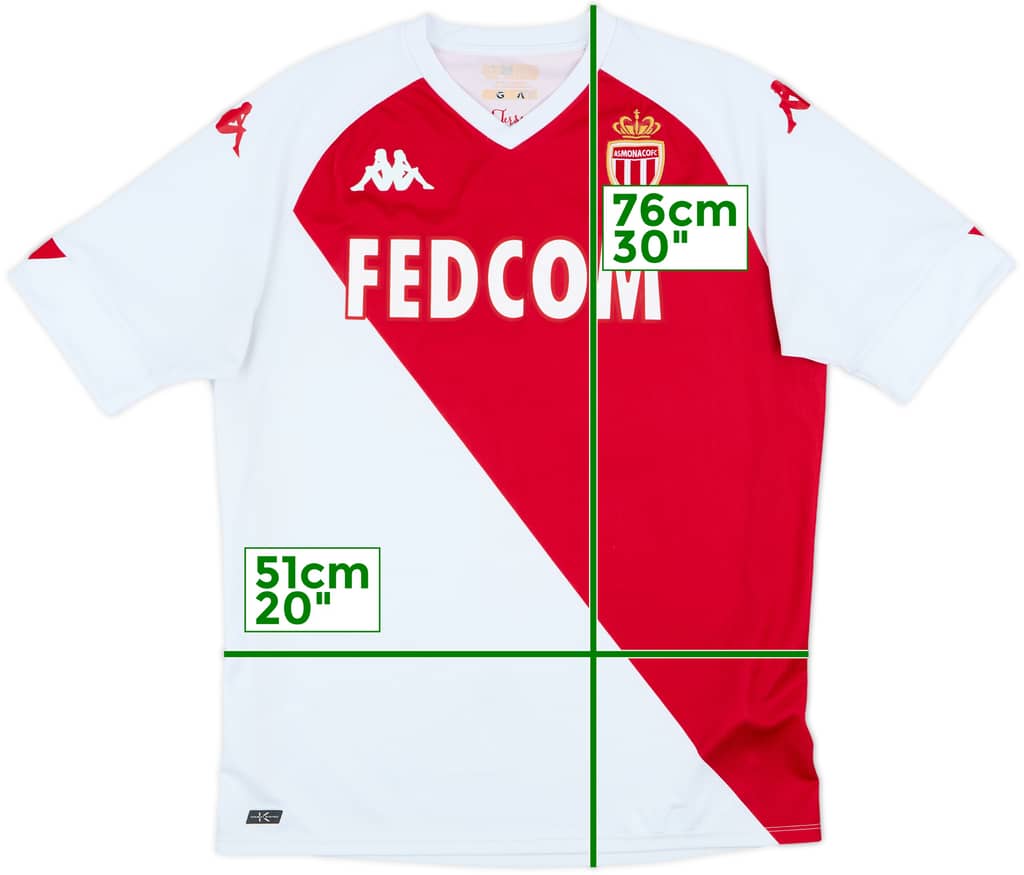 2020-21 Monaco Home Shirt - 8/10 - (XL)
