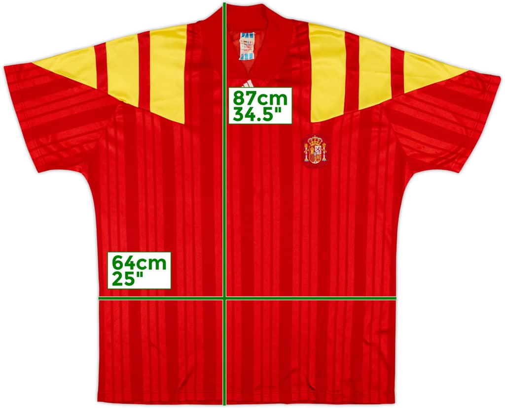 1992-94 Spain Home Shirt - 8/10 - (XL)