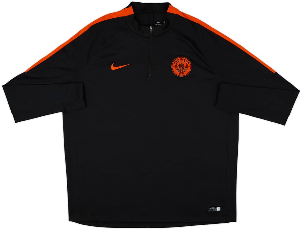 2016-17 Manchester City Nike 1/4 Zip Drill Top - 8/10 - (XXL)