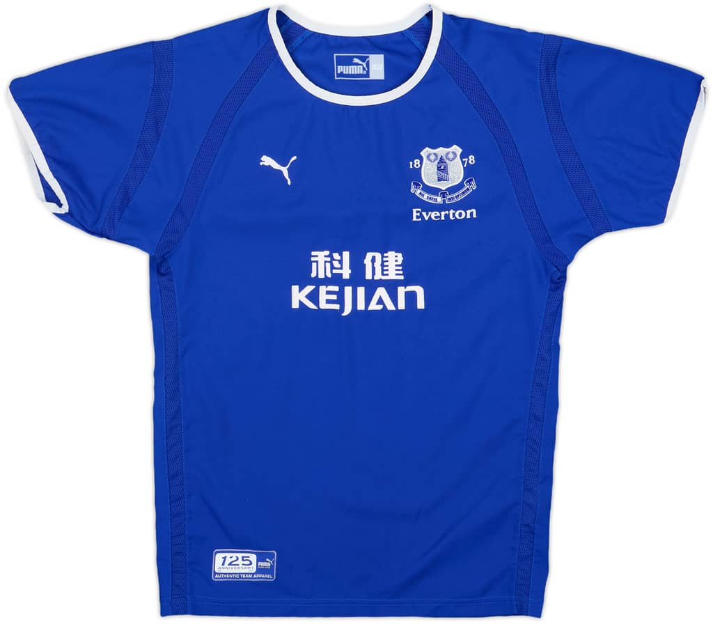 2003-04 Everton Home Shirt - 7/10 - (S.Boys)