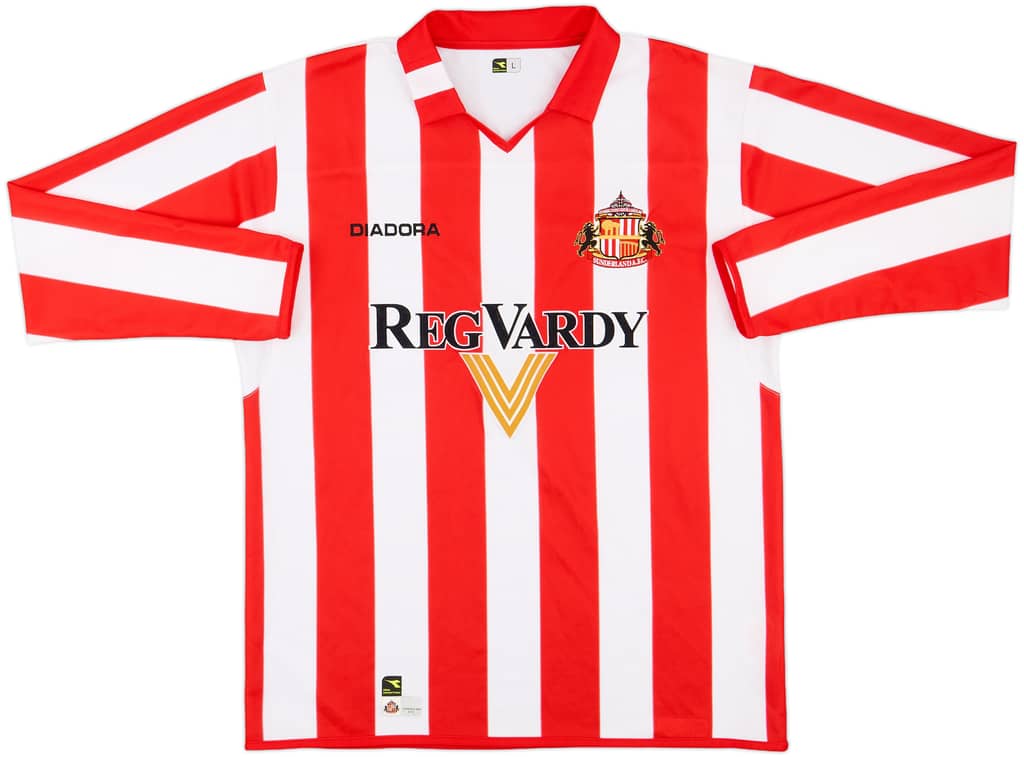 2004-05 Sunderland Home L/S Shirt - 9/10 - (L)