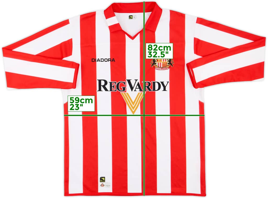2004-05 Sunderland Home L/S Shirt - 9/10 - (L)