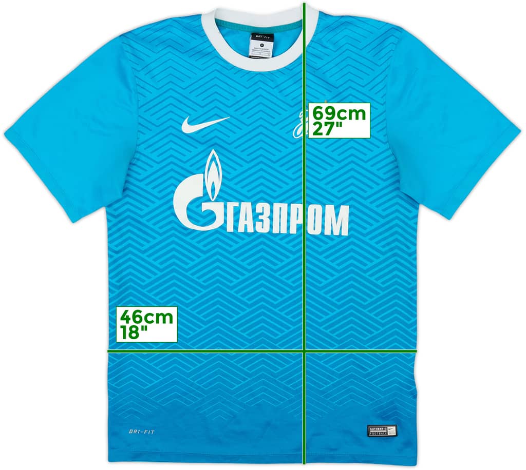 2015-16 Zenit St. Petersburg Basic Home Shirt - 6/10 - (S)