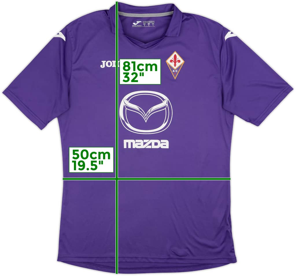 2013-14 Fiorentina Basic Home Shirt - 10/10 - (L)