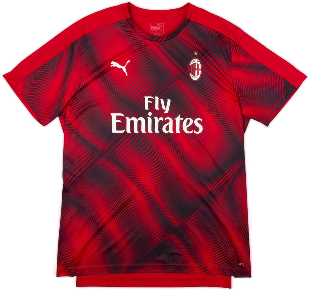 2019-20 AC Milan Puma Training Shirt - 8/10 - (XL)