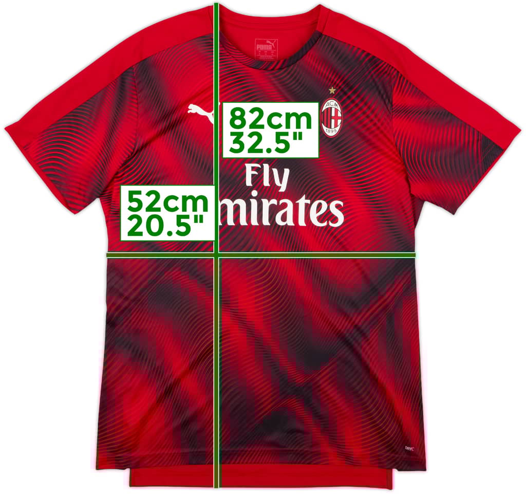 2019-20 AC Milan Puma Training Shirt - 8/10 - (XL)