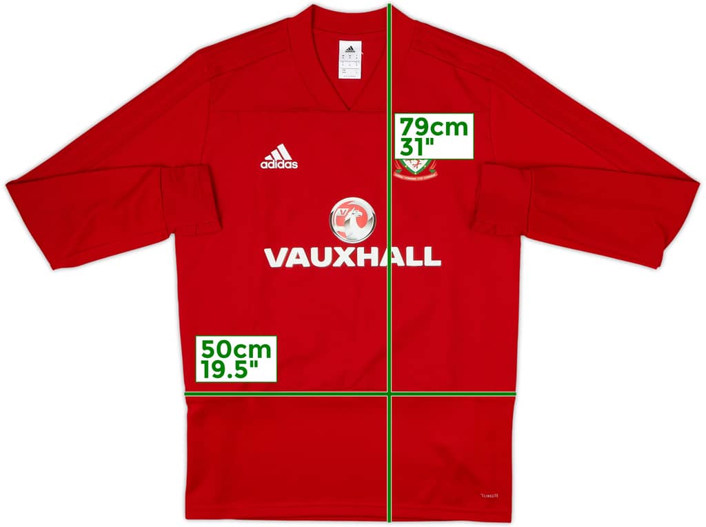 2017-18 Wales adidas Drill Top - 8/10 - (M)