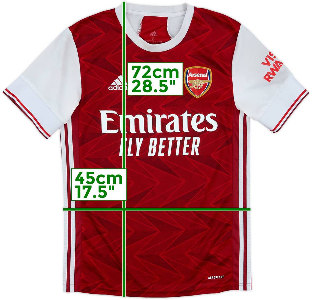 2020-21 Arsenal Home Shirt - 4/10 - (S)