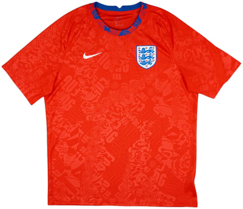 2020-21 England Nike Training Shirt - 8/10 - (XL)