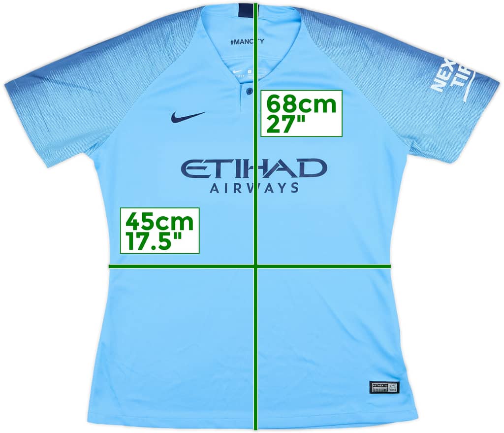 2018-19 Manchester City Home Shirt - 9/10 - (Women's L)
