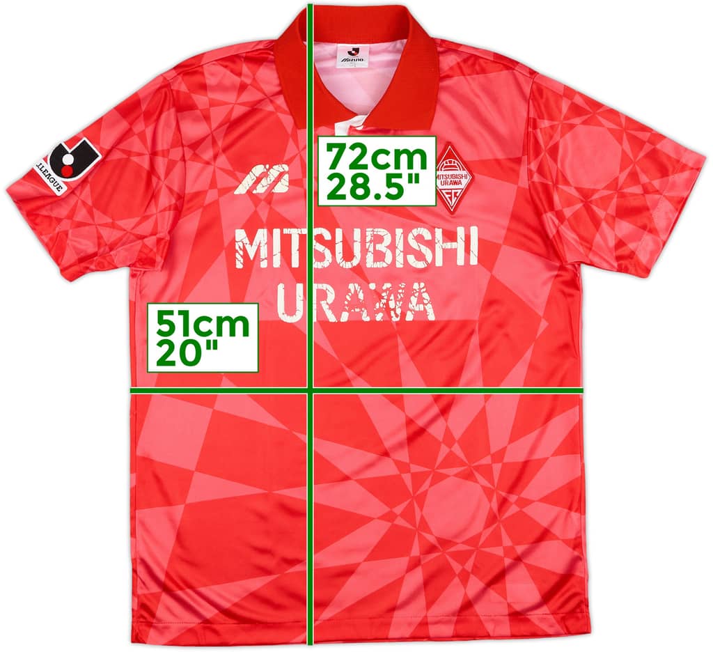 1993-94 Urawa Red Diamonds Home Shirt - 5/10 - (L)