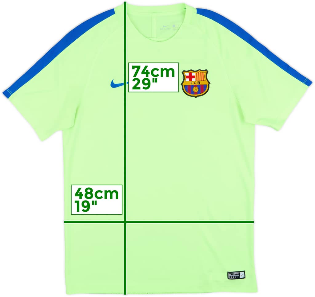 2017-18 Barcelona Nike Training Shirt - 8/10 - (M)