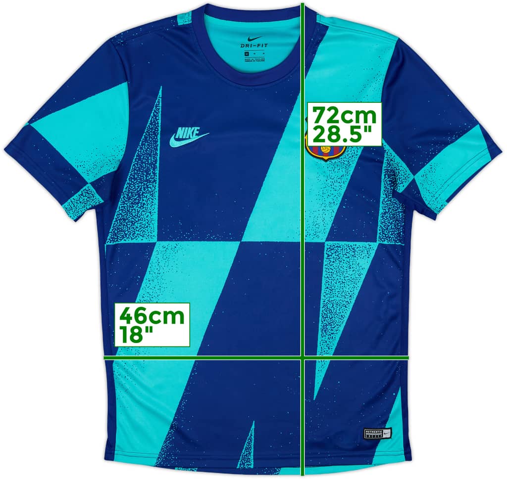 2019-20 Barcelona Nike Training Shirt - 8/10 - (M)