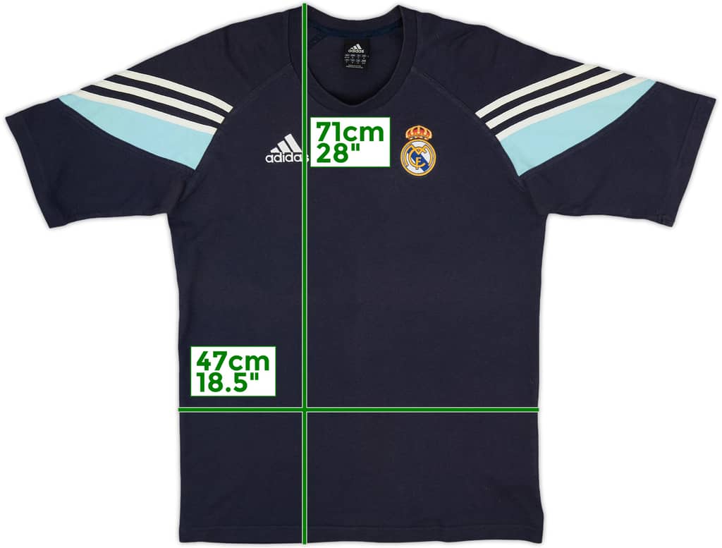 2004-05 Real Madrid adidas Cotton Tee - 7/10 - (S)