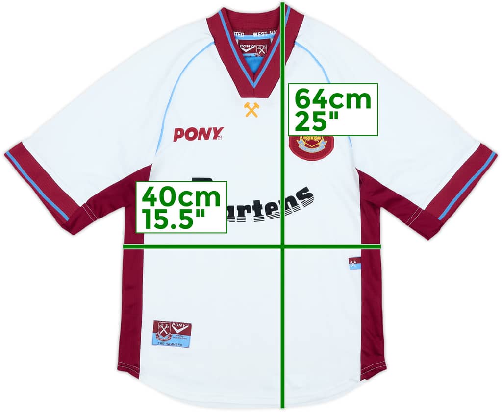 1998-99 West Ham Away Shirt - 8/10 - (M.Boys)