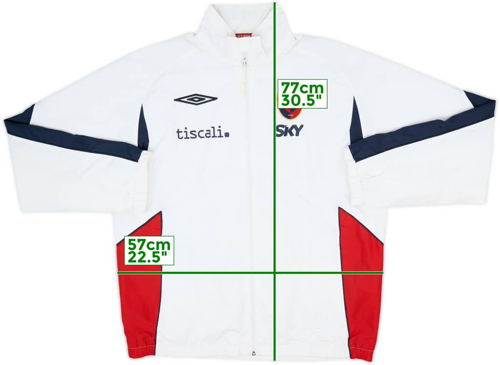 2007-08 Cagliari Umbro Track Jacket - 5/10 - (L)