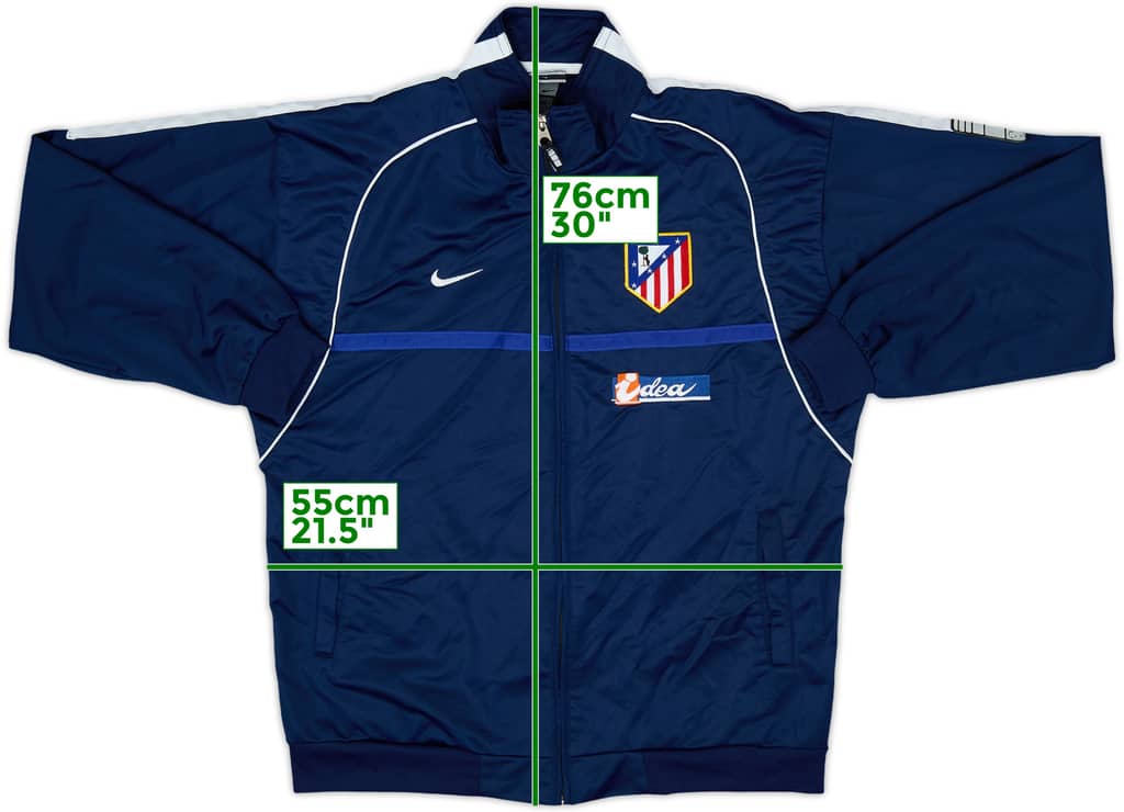 2002-03 Atletico Madrid Nike Track Jacket - 8/10 - (XL)