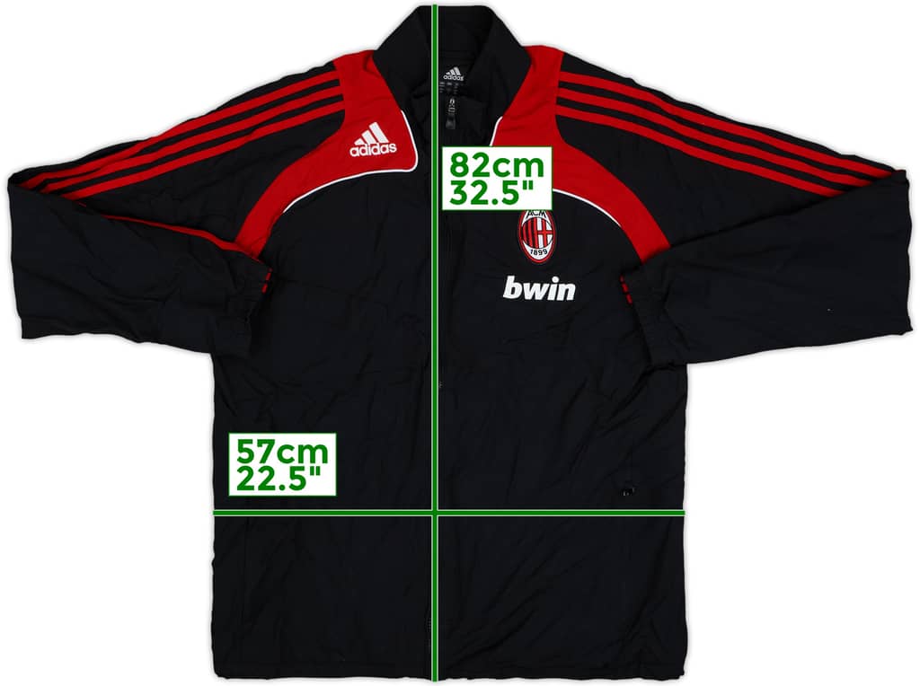 2008-09 AC Milan adidas Track Jacket - 8/10 - (L)