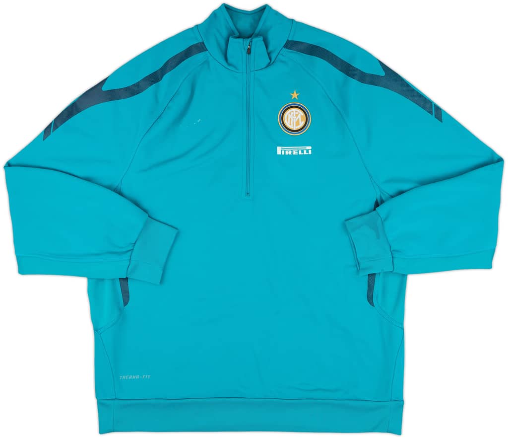 2010-11 Inter Milan Nike 1/2 Zip Sweat Top - 4/10 - (XXL)