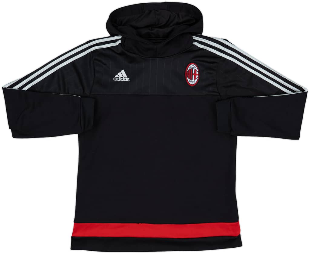 2015-16 AC Milan adidas Hooded Top - 8/10 - (L)