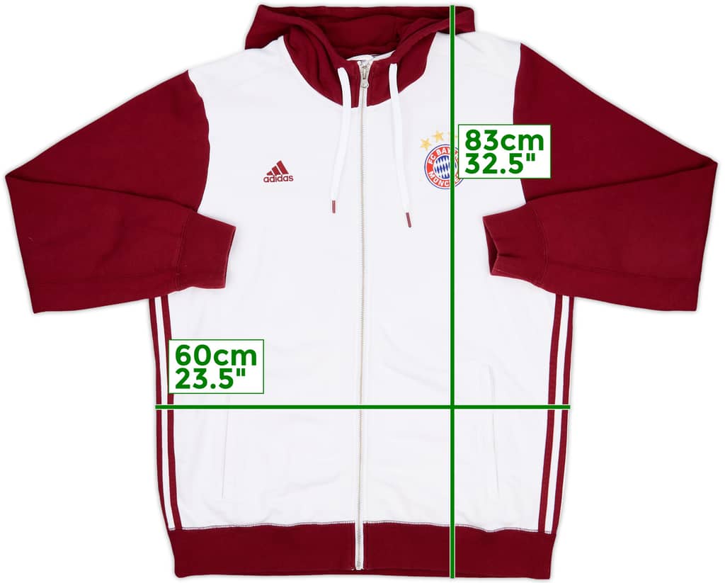 2016-17 Bayern Munich adidas Hooded Track Jacket - 7/10 - (XL)