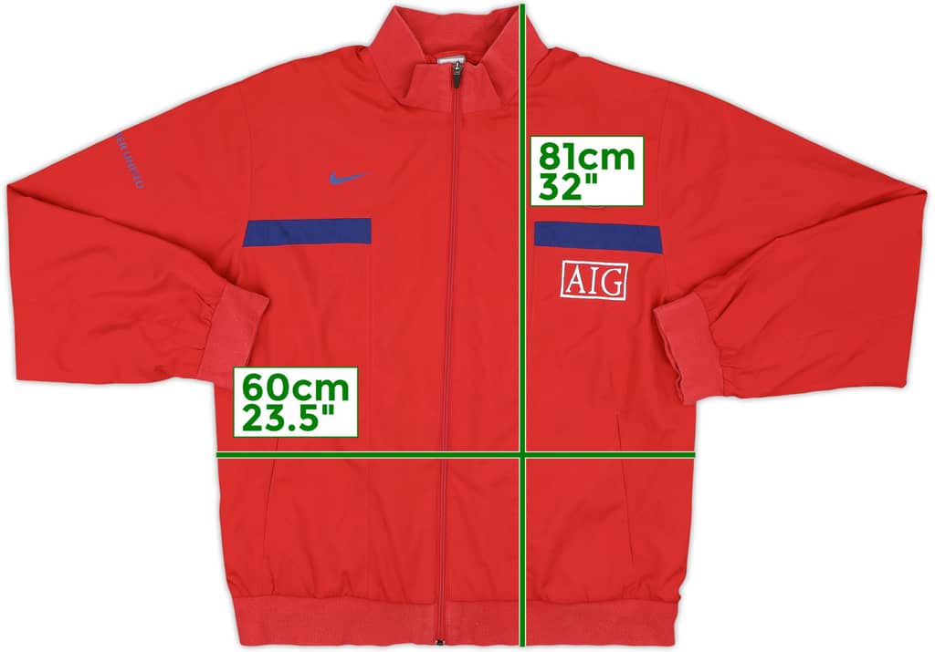 2009-10 Manchester United Nike Track Jacket - 8/10 - (L)