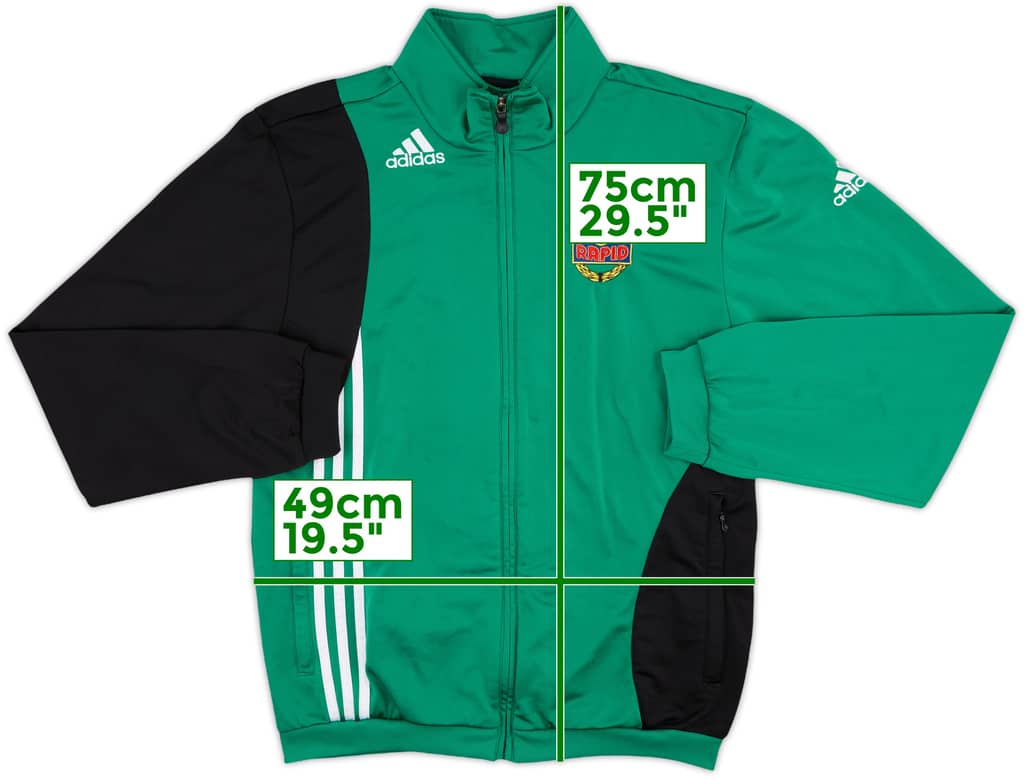2008-09 Rapid Vienna adidas Track Jacket - 8/10 - (M)
