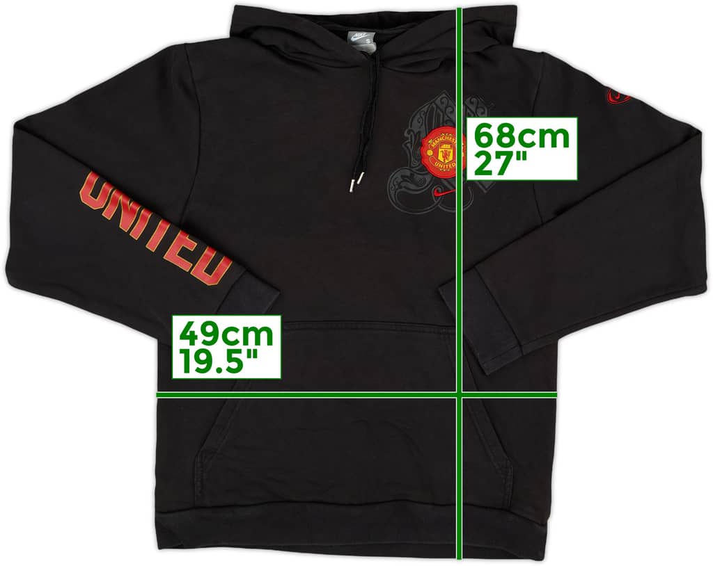 2008-09 Manchester United Nike Hooded Top - 8/10 - (S)