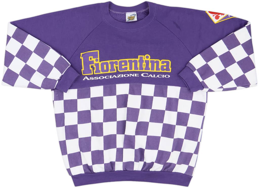 1990-91 Fiorentina Le Felpe Dei Grandi Club Sweat Top - 8/10 - (L)