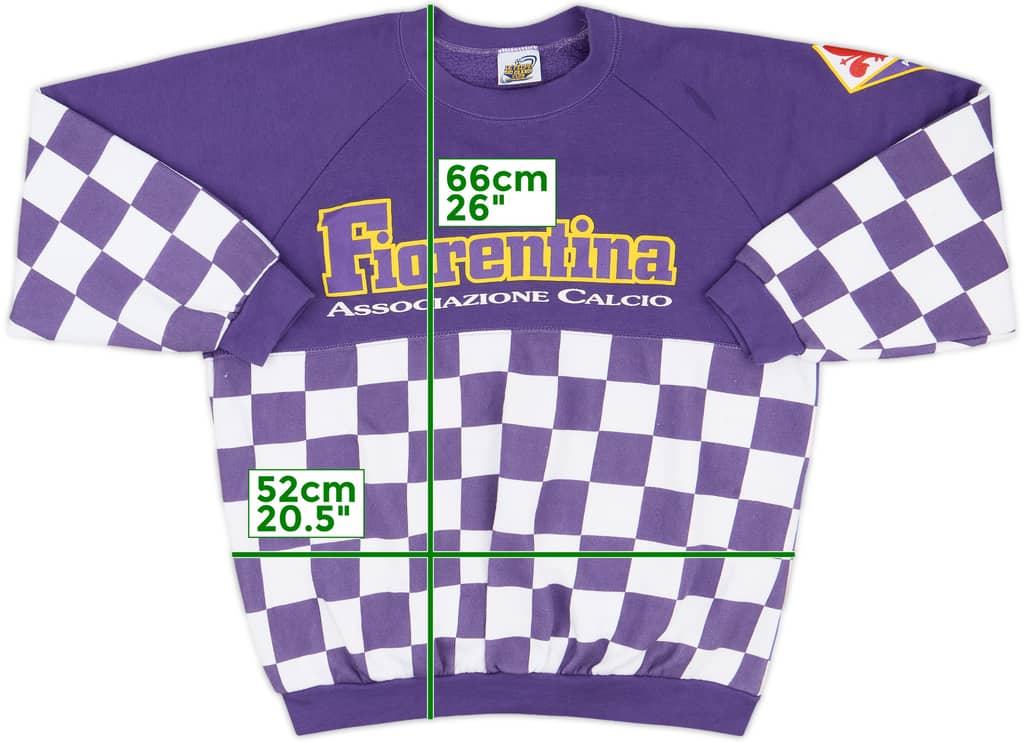 1990-91 Fiorentina Le Felpe Dei Grandi Club Sweat Top - 8/10 - (L)