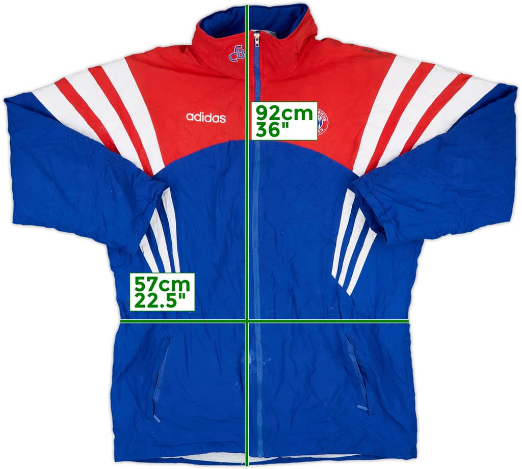 1995-96 Bayern Munich adidas Padded Bench Coat - 6/10 - (L)