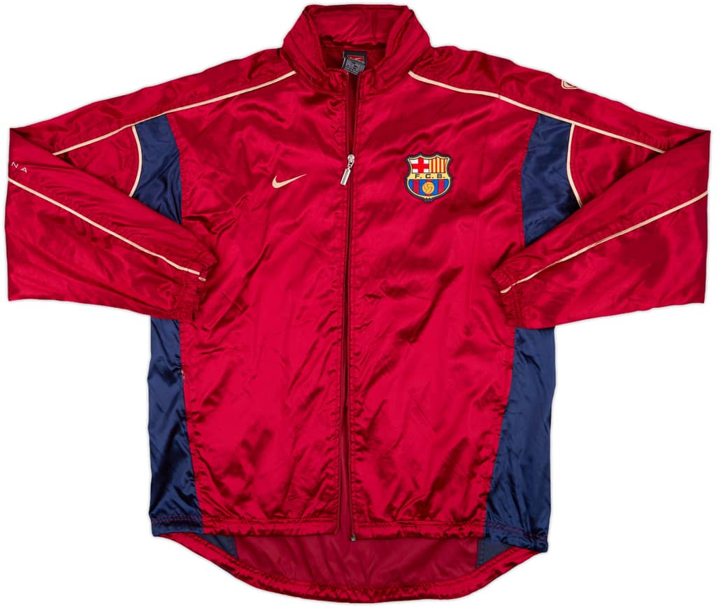 2001-02 Barcelona Nike Hooded Rain Jacket - 5/10 - (L)