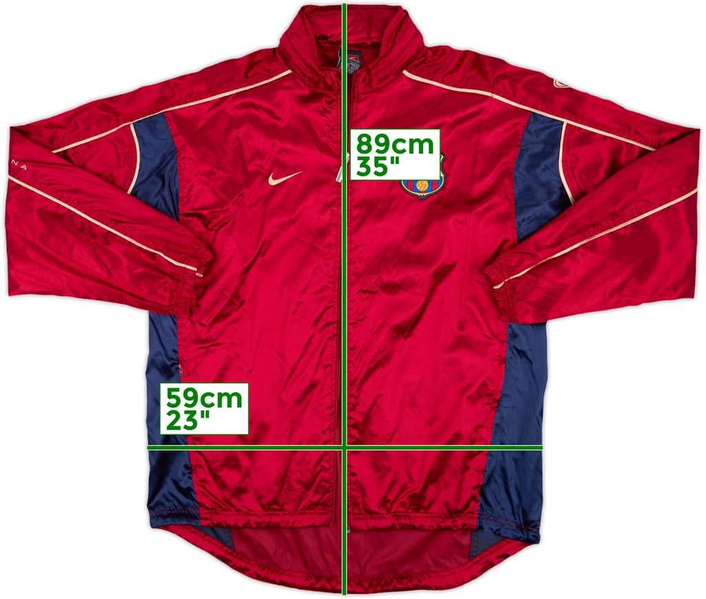 2001-02 Barcelona Nike Hooded Rain Jacket - 5/10 - (L)