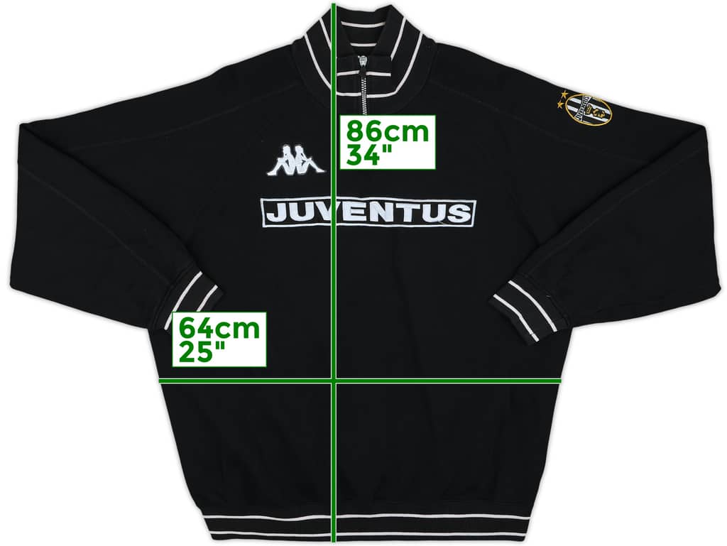 1998-99 Juventus Kappa 1/4 Zip Drill Top - 8/10 - (XXL)