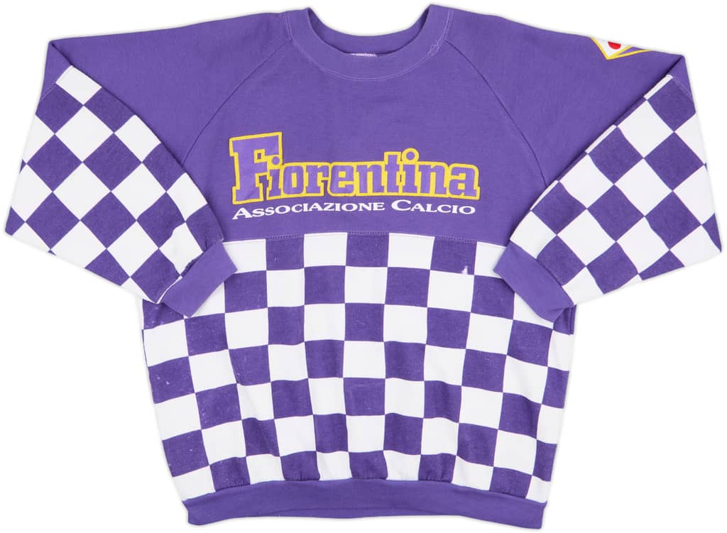 1990-91 Fiorentina Le Felpe Dei Grandi Club Sweat Top - 8/10 - (L)
