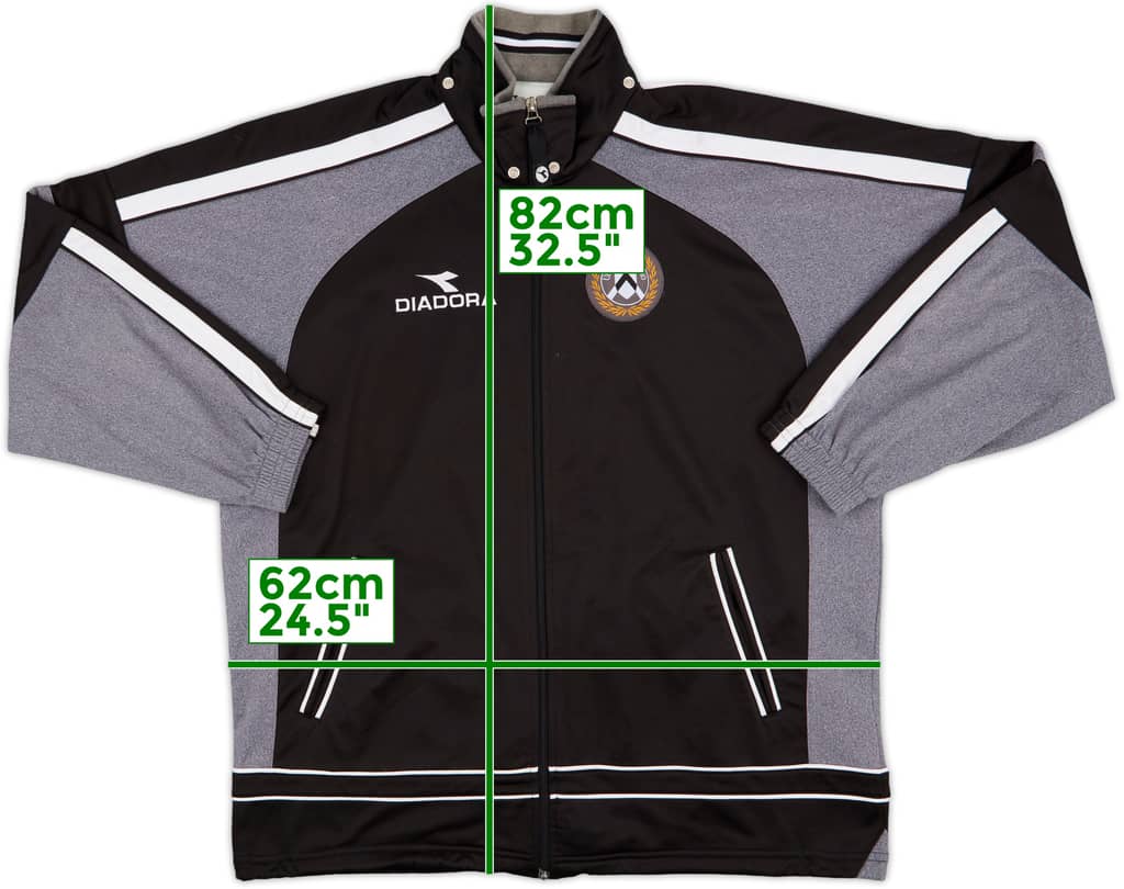 2000-01 Udinese Diadora Hooded Track Jacket - 8/10 - (XXL)