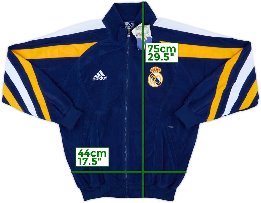 1998-99 Real Madrid adidas 1/4 Zip Fleece Top (M/L)