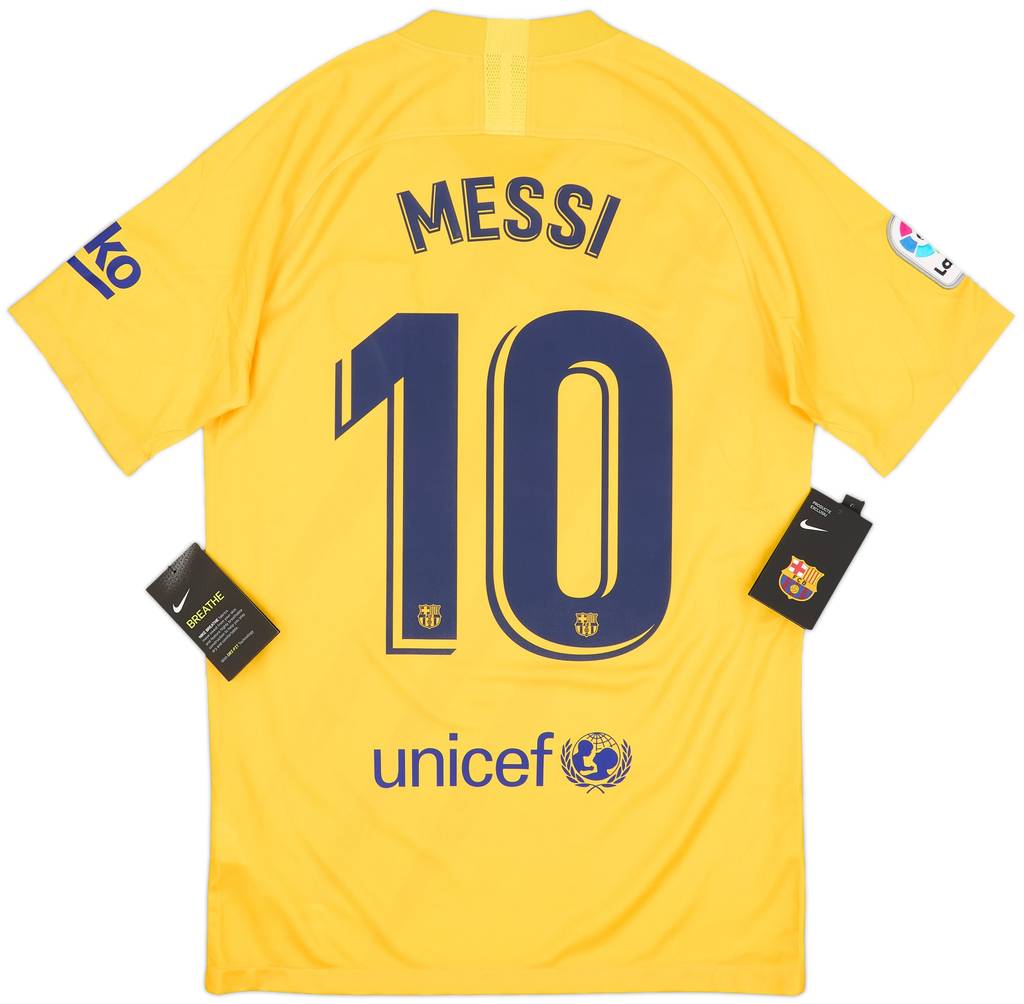 2019-20 Barcelona 'Senyera' Fourth Shirt Messi #10 (S)