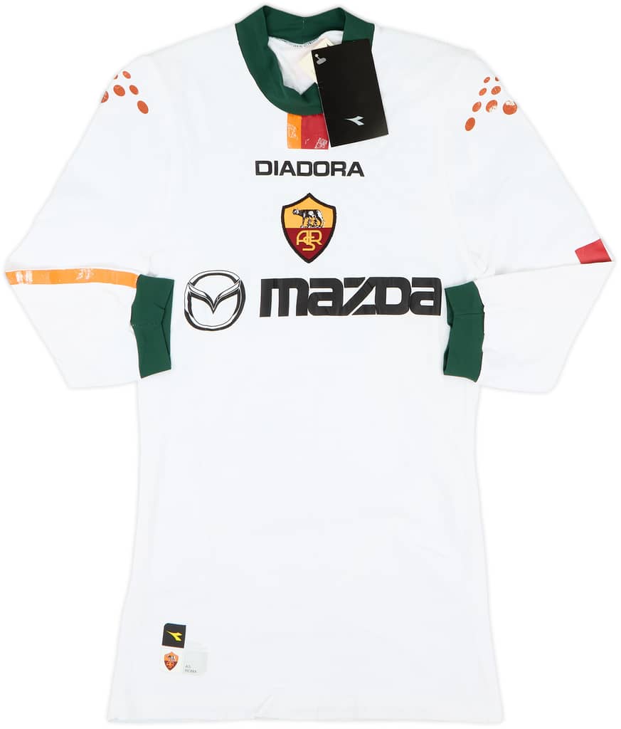 2004-05 Roma Player Issue European Away L/S Shirt (S/M)