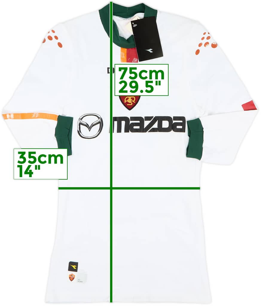 2004-05 Roma Player Issue European Away L/S Shirt (S/M)