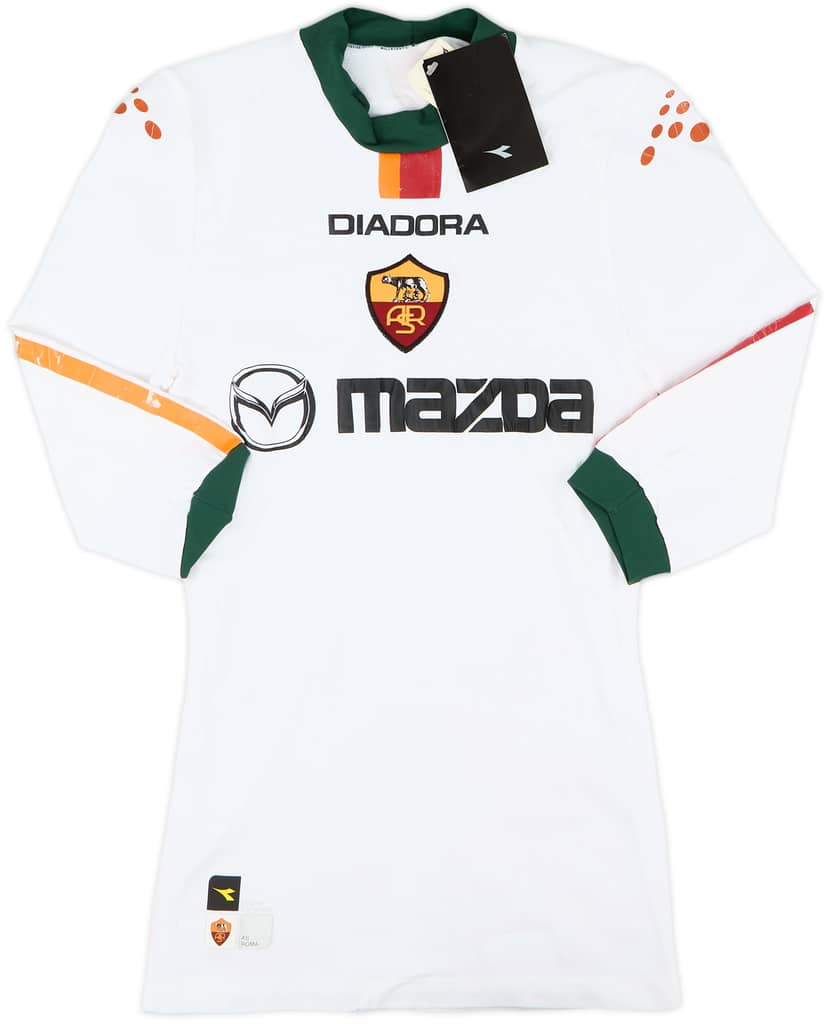 2004-05 Roma Player Issue European Away L/S Shirt (S/M)