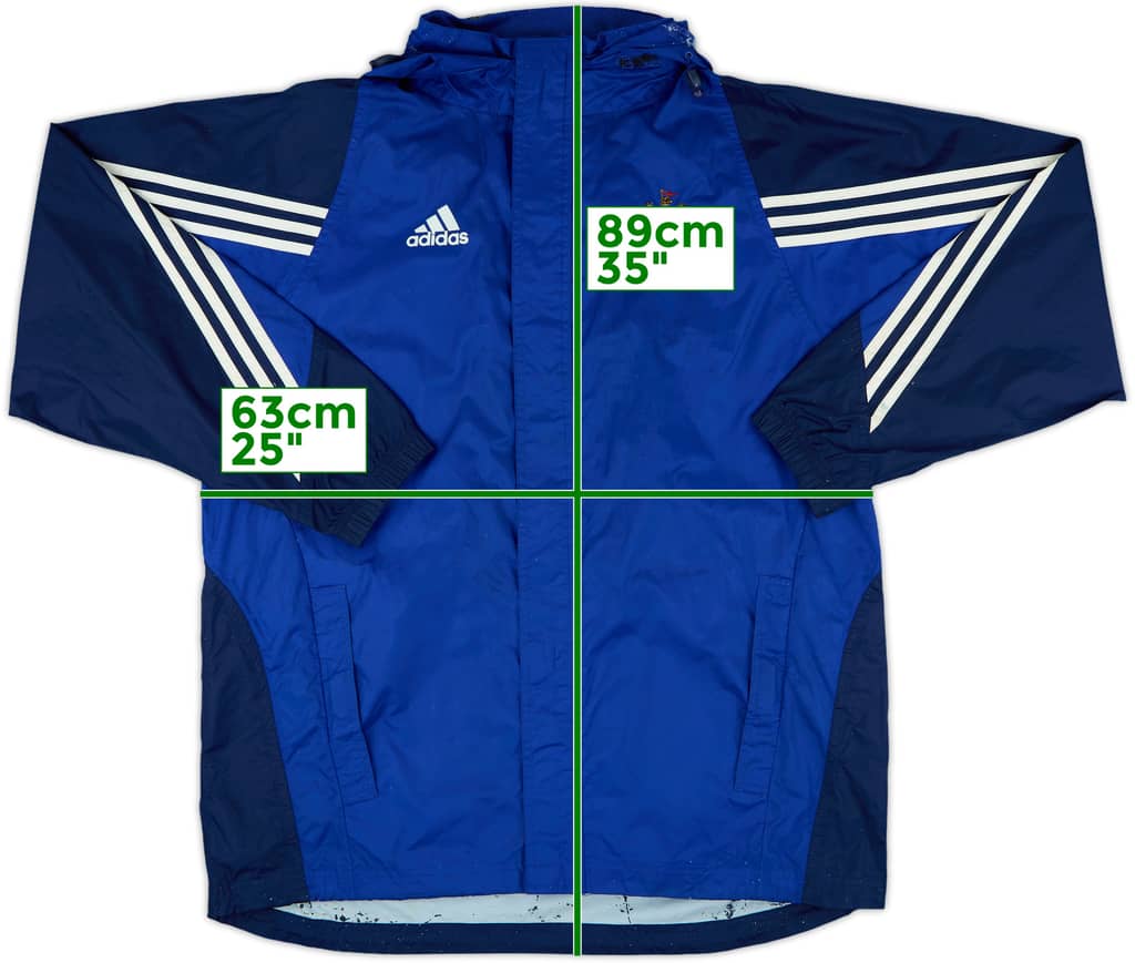 2002-03 Newcastle United adidas Hooded Rain Jacket - 5/10 - (M)