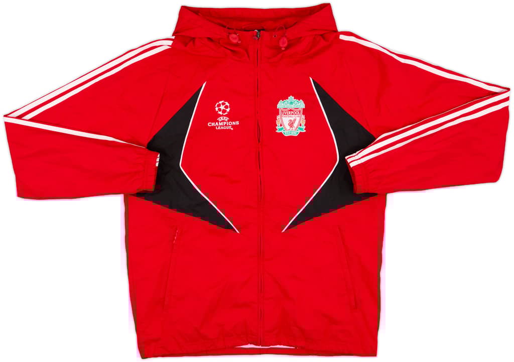 2007-08 Liverpool adidas CL Hooded Rain Jacket - 7/10 - (M)