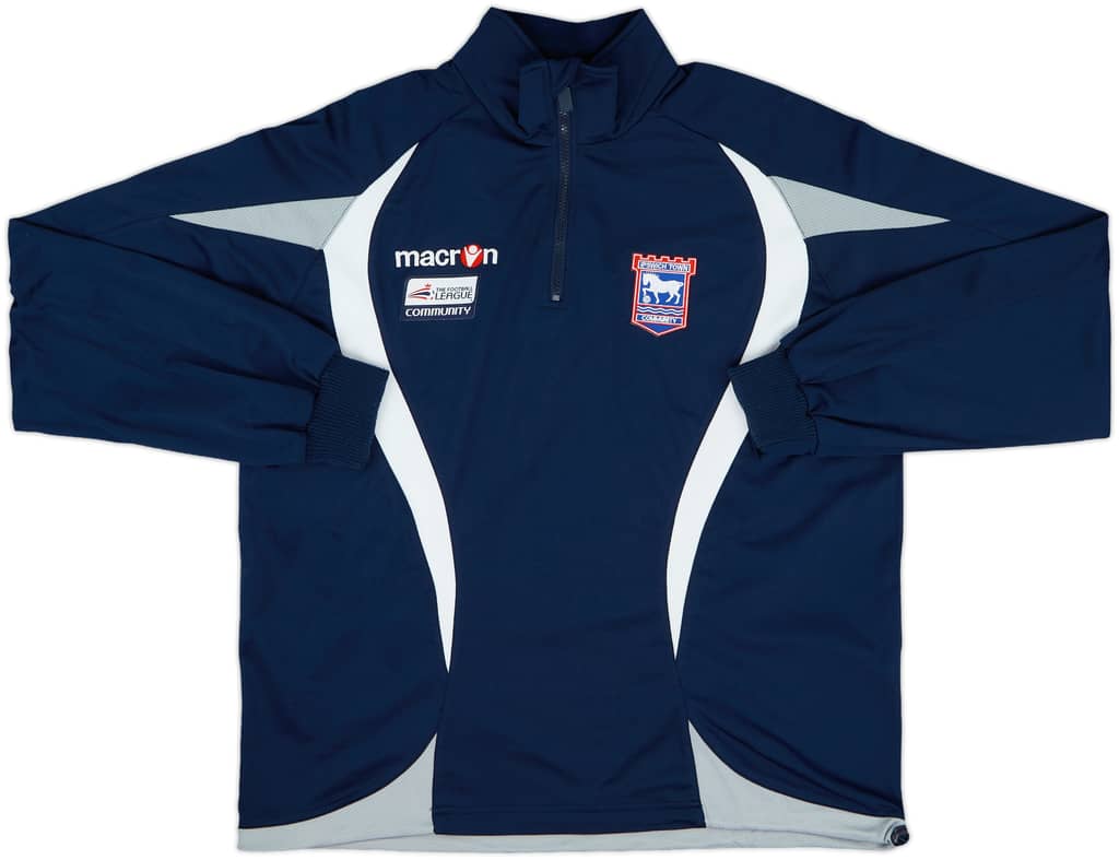 2000s Ipswich Macron 1/4 Zip Training Top - 8/10 - (L)