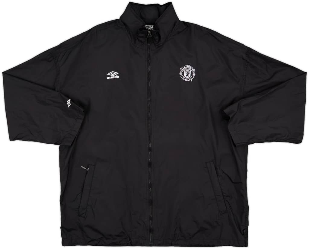 1994-95 Manchester United Umbro Hooded Rain Jacket - 7/10 - (L)