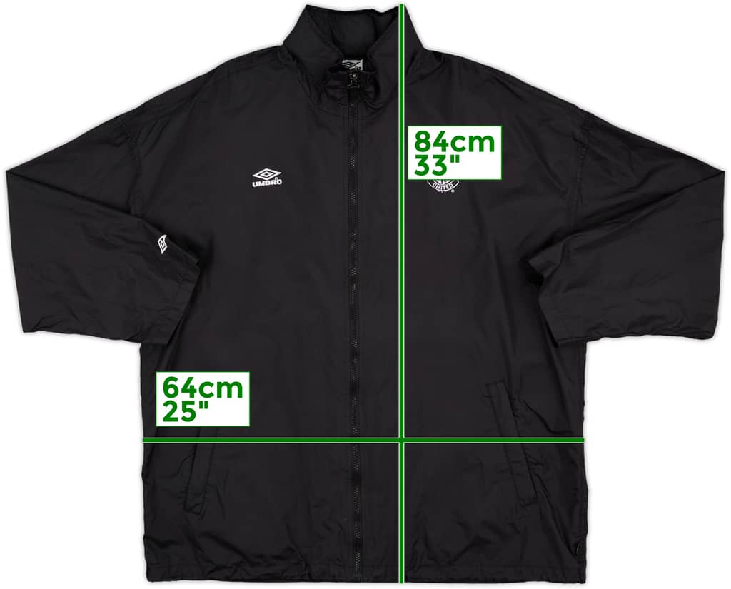 1994-95 Manchester United Umbro Hooded Rain Jacket - 7/10 - (L)