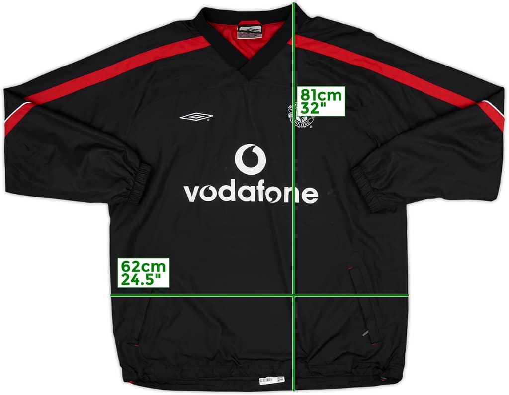 2000-01 Manchester United Umbro Drill Top - 6/10 - (L)
