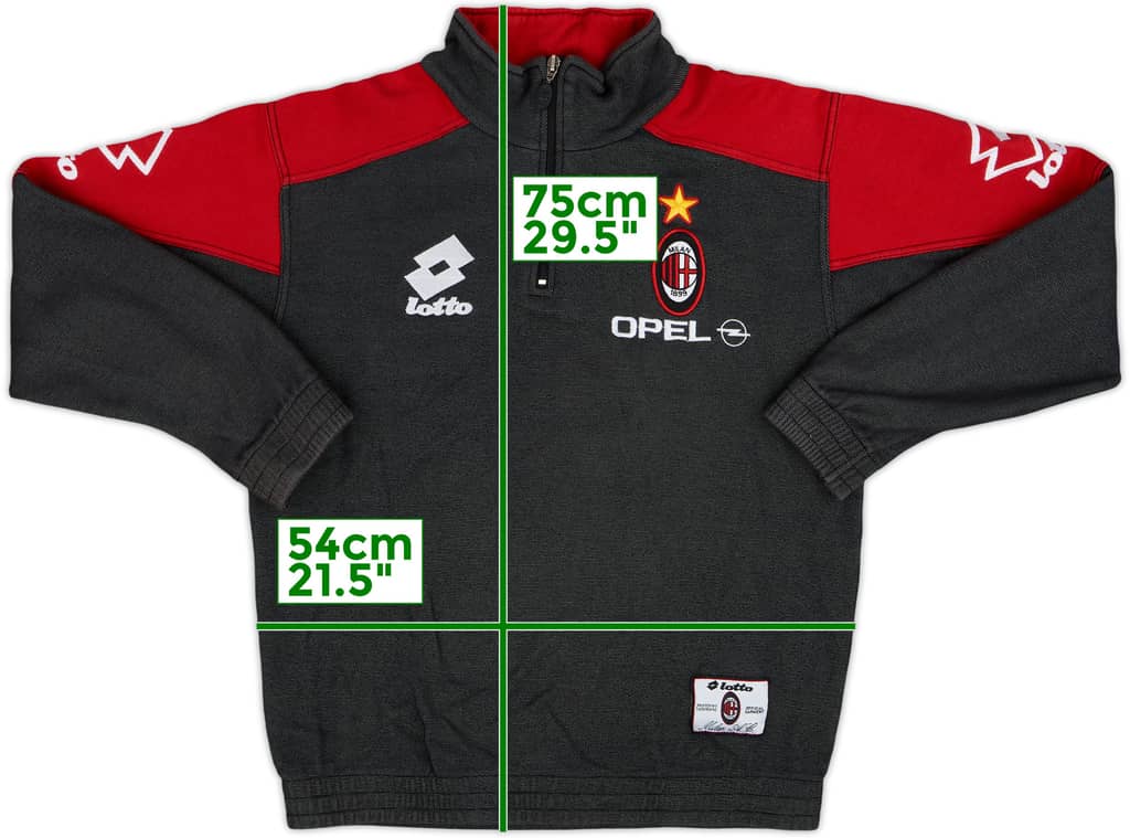 1995-96 AC Milan Lotto Track Jacket - 9/10 - (L)