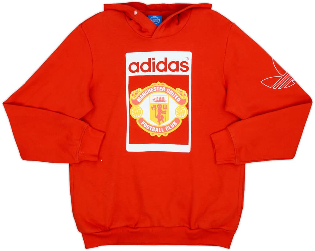 2015-16 Manchester United adidas Hooded Sweat Top - 5/10 - (M)