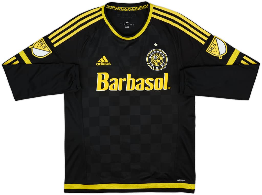 2015 Columbus Crew Authentic Away L/S Shirt - 8/10 - (L)
